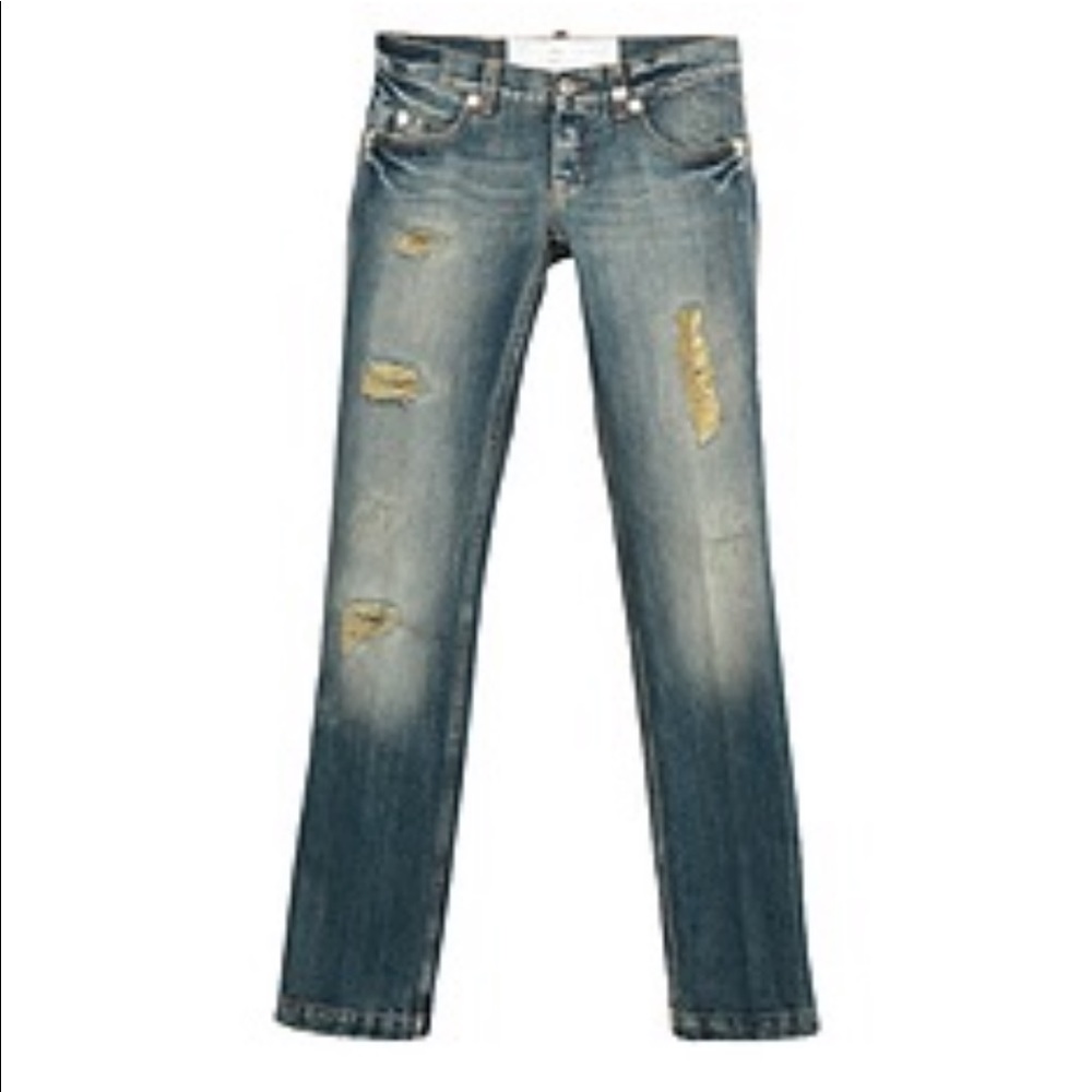Pinko Limited Edition “Oh My Gold!” Jeans Size 26